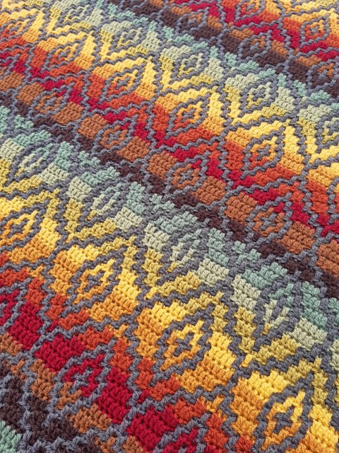 Mosaic Crochet Blanket